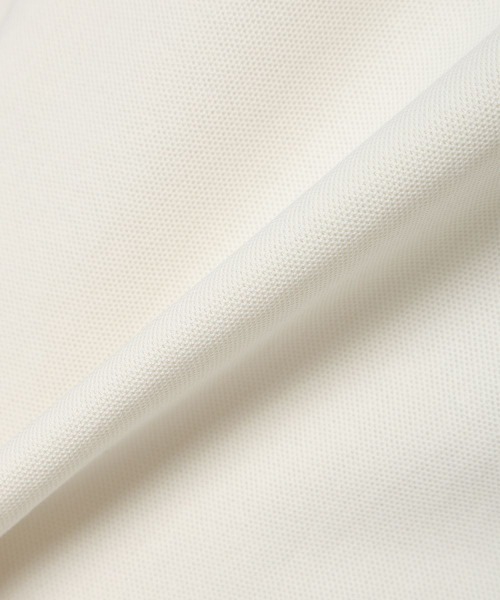 F i.n.t（フィント）の「リボンタイ付きライン入りポロシャツ【1枚で快適】/ fint　フィント（ポロシャツ・レディース・オフホワイト/レッド/ライトグレー・FREE）」の8枚目の写真