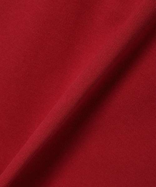 F i.n.t（フィント）の「リボンタイ付きライン入りポロシャツ【1枚で快適】/ fint　フィント（ポロシャツ・レディース・オフホワイト/レッド/ライトグレー・FREE）」の9枚目の写真