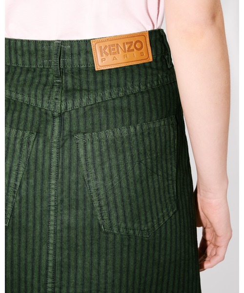 KENZO(ケンゾー)の「'KENZO Coast Lines Stripes' デニム スカート(デニムスカート・レディース・イエロー系その他・24/25)」の5枚目の写真