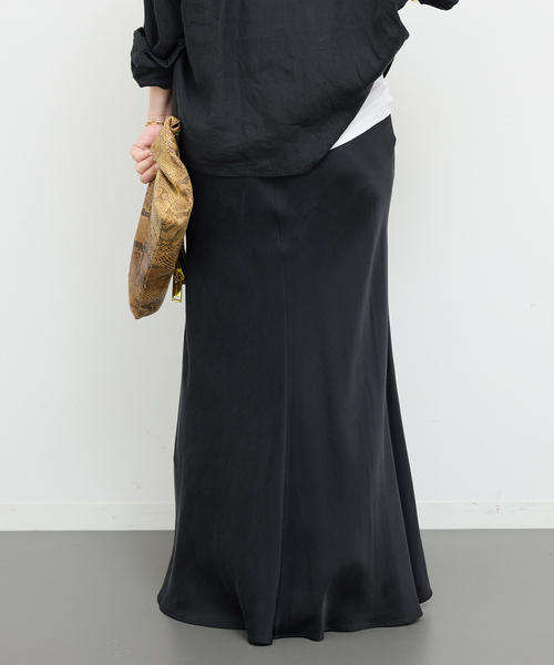 Deuxieme Classe（ドゥーズィエムクラス）の「*Cu/R Maxi スカート（スカート・レディース・ブラック/タン/ベージュ・FREE）」の7枚目の写真