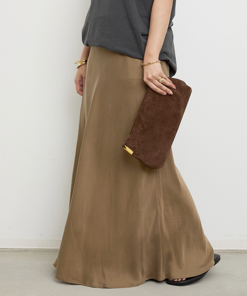 Deuxieme Classe（ドゥーズィエムクラス）の「*Cu/R Maxi スカート（スカート・レディース・ブラック/タン/ベージュ・FREE）」の13枚目の写真