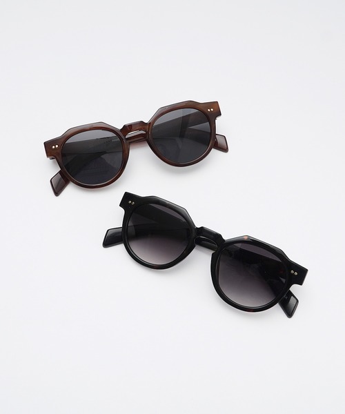 MinoriTY(マイノリティ)の「【MinoriTY】クラシックオーバルサングラス メンズ ウィメンズ ユニセックス(サングラス・メンズ・ブラック/ブラウン・FREE)」の3枚目の写真