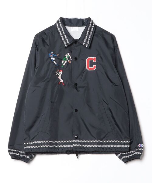 ジャケット・アウター 80's champion coach jacket Vintage Champion Running Man Jacket Mens M Montclair Sherpa Lined