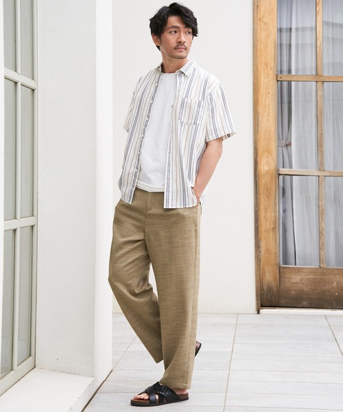 ikka(イッカ)の「【イージーケア】Reflax(R) ワイドイージーパンツ(その他パンツ・メンズ・チャコールグレー/ベージュ・M/L/XL/S)」の6枚目の写真