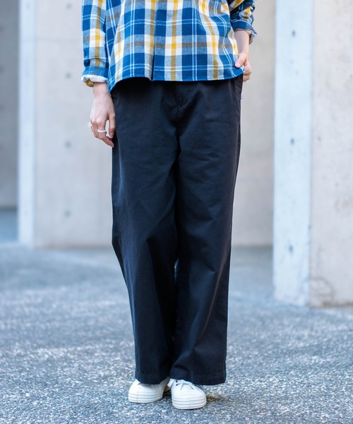 D.M.G.（ドミンゴ）の「[D.M.G / ディーエムジー] 20/10ツイルピーチ ストレートイージーパンツ（チノパンツ・レディース・ブラック/ベージュ・S/M）」の8枚目の写真