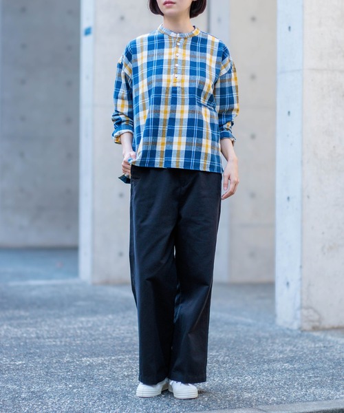 D.M.G.（ドミンゴ）の「[D.M.G / ディーエムジー] 20/10ツイルピーチ ストレートイージーパンツ（チノパンツ・レディース・ブラック/ベージュ・S/M）」の11枚目の写真