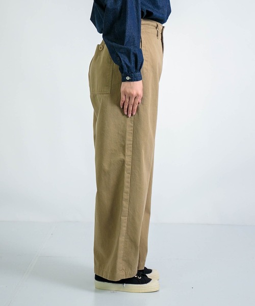 D.M.G.（ドミンゴ）の「[D.M.G / ディーエムジー] 20/10ツイルピーチ ストレートイージーパンツ（チノパンツ・レディース・ブラック/ベージュ・S/M）」の16枚目の写真