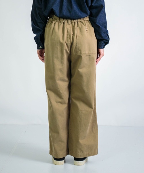 D.M.G.（ドミンゴ）の「[D.M.G / ディーエムジー] 20/10ツイルピーチ ストレートイージーパンツ（チノパンツ・レディース・ブラック/ベージュ・S/M）」の17枚目の写真