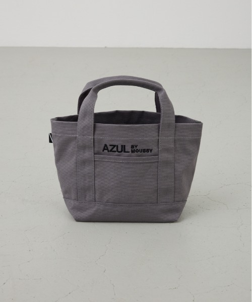 AZUL by moussy（アズールバイマウジー）の「ロゴ刺繍ミニトートバック（トートバッグ・メンズ・ブラック/グレー/オフホワイト/ブルー・FREE）」の3枚目の写真