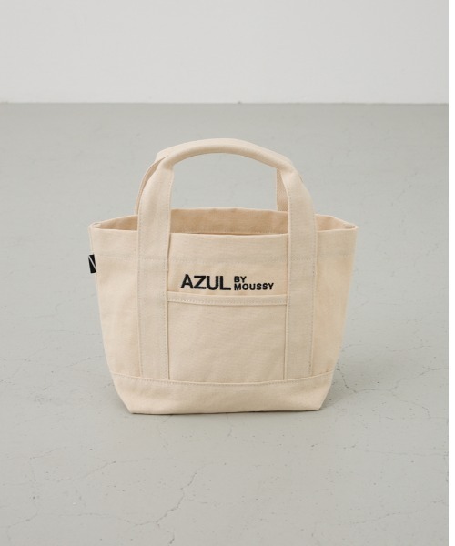 AZUL by moussy（アズールバイマウジー）の「ロゴ刺繍ミニトートバック（トートバッグ・メンズ・ブラック/グレー/オフホワイト/ブルー・FREE）」の2枚目の写真