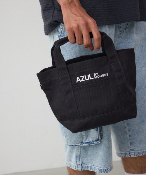 AZUL BY MOUSSY アズールバイマウジー ロゴプレートミニトートバッグ 楽天市場】【SALE／50%OFF】AZUL BY MOUSSY 総柄ロゴミニトート
