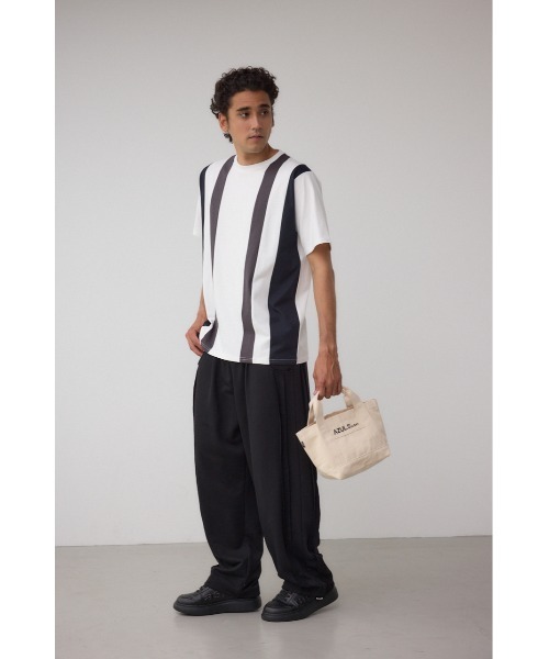 AZUL by moussy（アズールバイマウジー）の「ロゴ刺繍ミニトートバック（トートバッグ・メンズ・ブラック/グレー/オフホワイト/ブルー・FREE）」の6枚目の写真