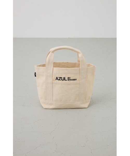 AZUL by moussy（アズールバイマウジー）の「ロゴ刺繍ミニトートバック（トートバッグ・メンズ・ブラック/グレー/オフホワイト/ブルー・FREE）」の7枚目の写真