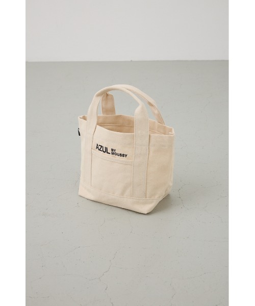 AZUL by moussy（アズールバイマウジー）の「ロゴ刺繍ミニトートバック（トートバッグ・メンズ・ブラック/グレー/オフホワイト/ブルー・FREE）」の8枚目の写真