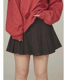 CALNAMUR | プリーツデニムミニスカート(スカート)