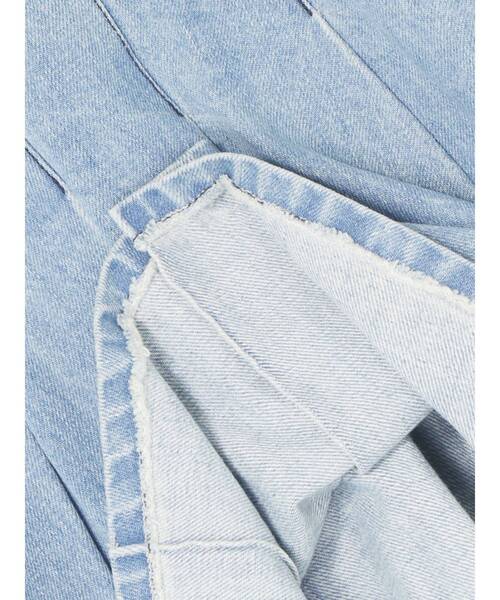 CALNAMUR（カルナムール）の「プリーツデニムミニスカート（スカート・レディース・ブラック/ブルー・SMALL/MEDIUM）」の9枚目の写真