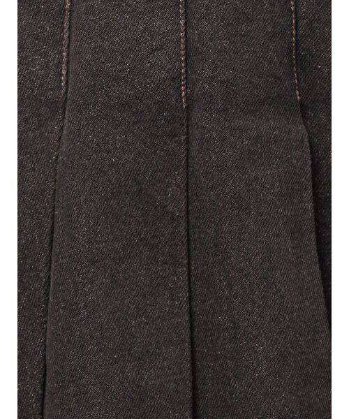 CALNAMUR（カルナムール）の「プリーツデニムミニスカート（スカート・レディース・ブラック/ブルー・SMALL/MEDIUM）」の7枚目の写真