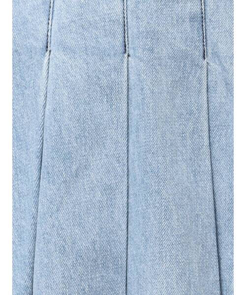 CALNAMUR（カルナムール）の「プリーツデニムミニスカート（スカート・レディース・ブラック/ブルー・SMALL/MEDIUM）」の6枚目の写真