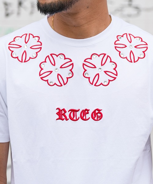 adamsJUGGLER(アダムスジャグラー)の「RTEGネックリリーティー(Tシャツ/カットソー・メンズ・ブラック/ホワイト・S/M/L/XL/XXL)」の7枚目の写真
