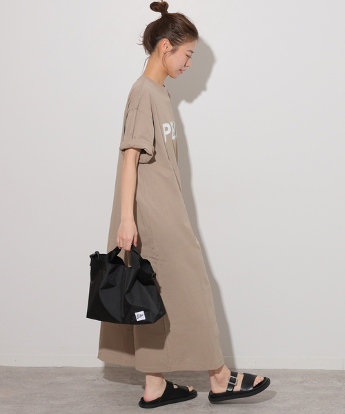 Snow Peak（スノーピーク）の「《追加2》別注【Snow Peak/スノーピーク】Tシャツワンピース（ワンピース・レディース・ブラック/ベージュ・FREE）」の14枚目の写真