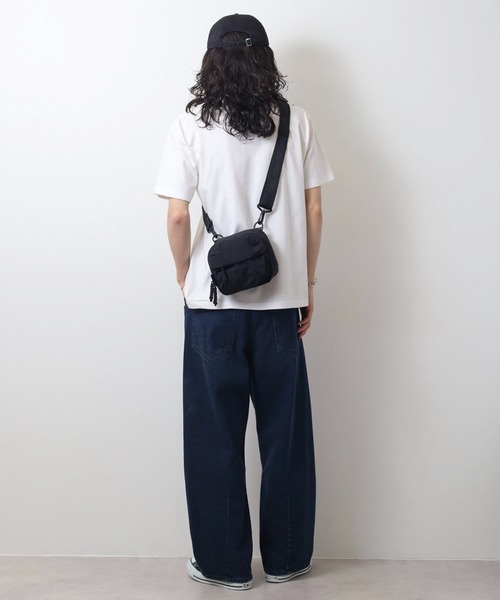 WILD THINGS(ワイルドシングス)の「WILD THINGS PUFF POUCH ナイロンボンディング パフポーチバッグ(ショルダーバッグ・メンズ・カーキ/グレー/ブラック・FREE)」の21枚目の写真