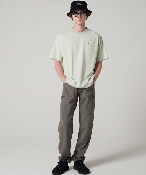 Eddie Bauer(エディーバウアー)の「クラシック ロゴ刺繍 ポケットTシャツ(Tシャツ/カットソー・メンズ・ホワイト/ブラック/ミント/ピンク・XXL/XL/M/S/L)」の7枚目の写真