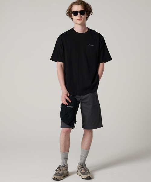 Eddie Bauer(エディーバウアー)の「クラシック ロゴ刺繍 ポケットTシャツ(Tシャツ/カットソー・メンズ・ホワイト/ブラック/ミント/ピンク・XXL/XL/M/S/L)」の6枚目の写真