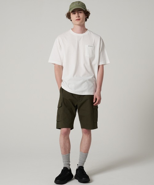 Eddie Bauer(エディーバウアー)の「クラシック ロゴ刺繍 ポケットTシャツ(Tシャツ/カットソー・メンズ・ホワイト/ブラック/ミント/ピンク・XXL/XL/M/S/L)」の5枚目の写真