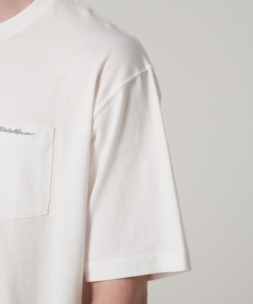 Eddie Bauer(エディーバウアー)の「クラシック ロゴ刺繍 ポケットTシャツ(Tシャツ/カットソー・メンズ・ホワイト/ブラック/ミント/ピンク・XXL/XL/M/S/L)」の15枚目の写真