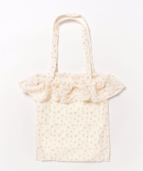 TONE SELECT GOODS(トーンセレクトグッズ)の「Liaa/小花柄 フリル トートバッグ A18655(トートバッグ・レディース・ブルー/アイボリー/パープル・FREE)」の13枚目の写真