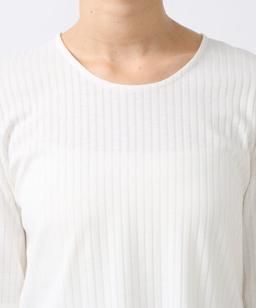 RIVE DROITE(リヴドロワ)の「【汗染み防止/全骨格着痩せ】ガードスウェットテレコTee(Tシャツ/カットソー・レディース・ピンク/ホワイト/チャコールグレー/ブラウン・FREE)」の22枚目の写真