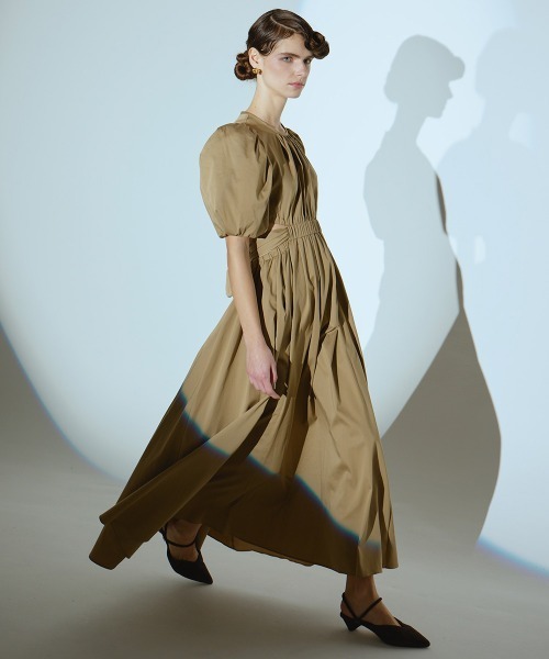 sov. ドレスワンピース sov ソブ ハイフォルムダブルサテンワンピース  