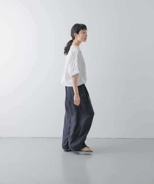 かぐれ（カグレ）の「キュプラ2タックイージーパンツ（その他パンツ・レディース・ブラック/ネイビー・FREE）」の10枚目の写真