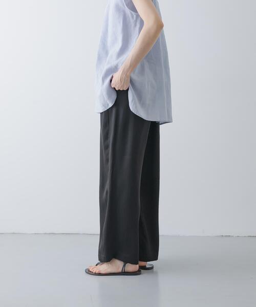 かぐれ（カグレ）の「キュプラ2タックイージーパンツ（その他パンツ・レディース・ブラック/ネイビー・FREE）」の17枚目の写真