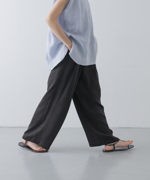 かぐれ（カグレ）の「キュプラ2タックイージーパンツ（その他パンツ・レディース・ブラック/ネイビー・FREE）」の18枚目の写真