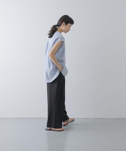 かぐれ（カグレ）の「キュプラ2タックイージーパンツ（その他パンツ・レディース・ブラック/ネイビー・FREE）」の20枚目の写真