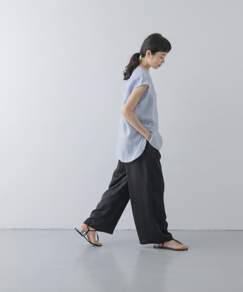 かぐれ（カグレ）の「キュプラ2タックイージーパンツ（その他パンツ・レディース・ブラック/ネイビー・FREE）」の21枚目の写真