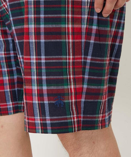 HOLLYWOOD RANCH MARKET(ハリウッドランチマーケット)の「【セットアップ】Brooks Brothers 別注 マドラスチェック ショートパンツ(その他パンツ・メンズ・レッド・S/M/L/XL)」の6枚目の写真