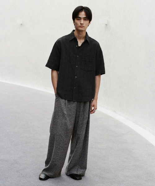 WYM LIDNM GAUZE MESH CHECK H/S SHIRTSサイズ GAUZE MESH CHECK H/S SHIRT(シャツ/ブラウス)|WYM LIDNM