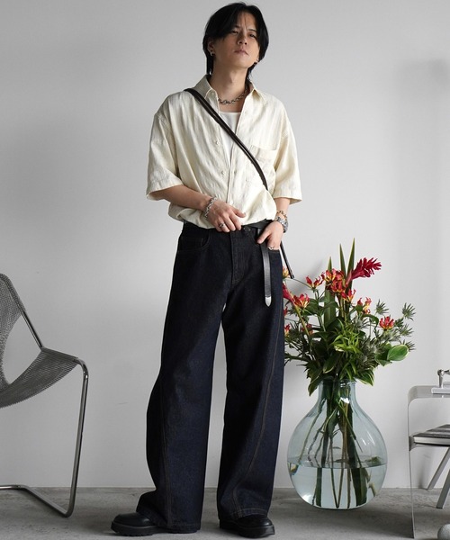 GAUZE MESH CHECK H/S SHIRT（シャツ/ブラウス）｜WYM LIDNM