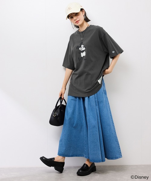 DISCUS ATHLETIC(ディスカス アスレチック)の「【DISCUS ATHLETIC/ディスカスアスレチック】DISCUS×Disney Tシャツ(Tシャツ/カットソー・レディース・チャコールグレー/ホワイト/スミクロ/ホワイト系その他2・38)」の5枚目の写真