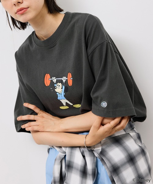 DISCUS ATHLETIC(ディスカス アスレチック)の「【DISCUS ATHLETIC/ディスカスアスレチック】DISCUS×Disney Tシャツ(Tシャツ/カットソー・レディース・チャコールグレー/ホワイト/スミクロ/ホワイト系その他2・38)」の14枚目の写真