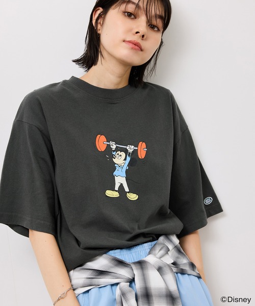 DISCUS ATHLETIC(ディスカス アスレチック)の「【DISCUS ATHLETIC/ディスカスアスレチック】DISCUS×Disney Tシャツ(Tシャツ/カットソー・レディース・チャコールグレー/ホワイト/スミクロ/ホワイト系その他2・38)」の15枚目の写真