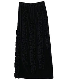 velour frill skirt