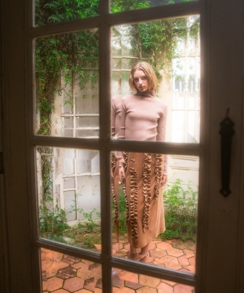 HONEY MI HONEY(ハニーミーハニー)の「velour frill skirt(スカート・レディース・ブラウン/ブラック/ベージュ・FREE)」の19枚目の写真