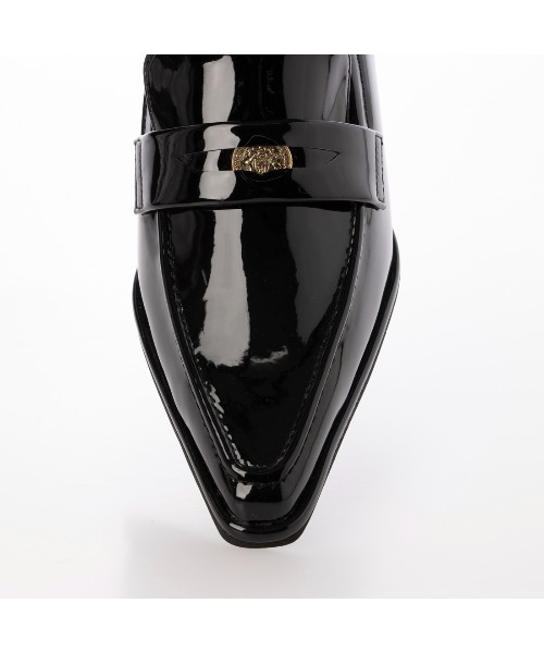 EVOL(イーボル)の「【晴雨兼用・ふかふか】4cmポインテッドコインローファー IZ5801(レインシューズ・レディース・ブラウン/ブラック・22.0cm/22.5cm/23.5cm/24.5cm/23.0cm/24.0cm/25.0cm)」の20枚目の写真