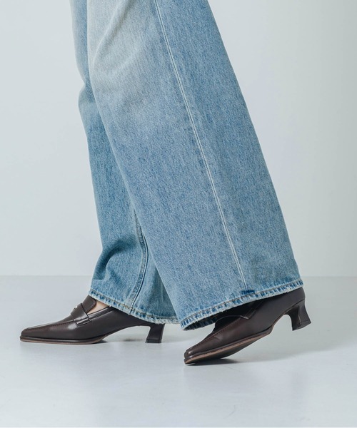 EVOL(イーボル)の「【晴雨兼用・ふかふか】4cmポインテッドコインローファー IZ5801(レインシューズ・レディース・ブラウン/ブラック・22.0cm/22.5cm/23.5cm/24.5cm/23.0cm/24.0cm/25.0cm)」の11枚目の写真