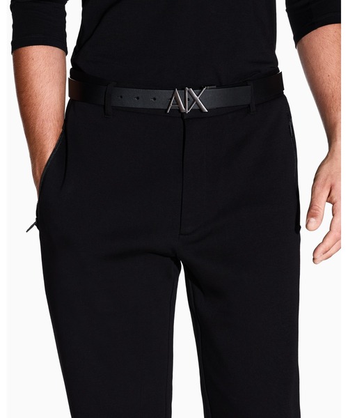 ARMANI EXCHANGE(アルマーニエクスチェンジ)の「【A|X アルマーニ エクスチェンジ】ボンデッドストレッチ ジャージーパンツ(スラックス・メンズ・ブラック・LARGE/MEDIUM/SMALL/X-LARGE/X-SMALL)」の4枚目の写真