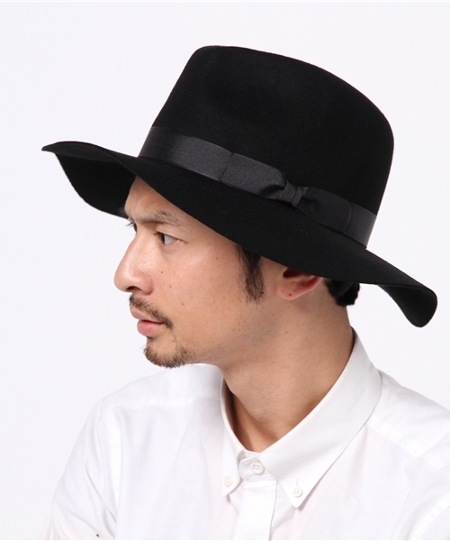 URBAN RESEARCH DOORS MENS（アーバンリサーチ ドアーズ メンズ）の「DOORS フェルトHAT（ハット・メンズ・ブラック/ネイビー/ベージュ・ONE）」の9枚目の写真