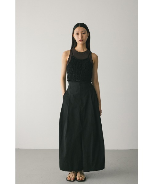 STYLEMIXER（スタイルミキサー）の「ハンドメイドニットビスチェ（キャミソール・レディース・ブラック/サックスブルー/ベージュ・FREE）」の5枚目の写真